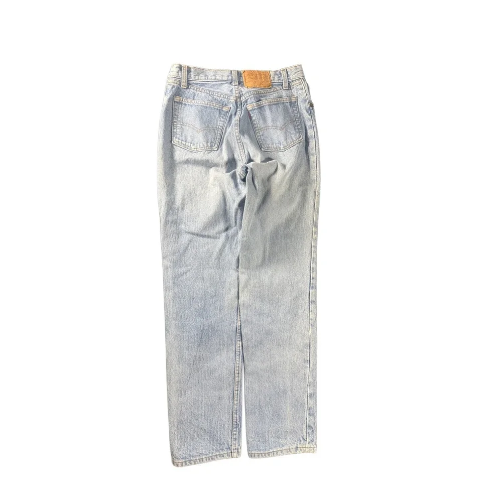 Vintage 1990 Levi's 501 Made in USA Light Wash Button Fly Straight Jeans 28x29